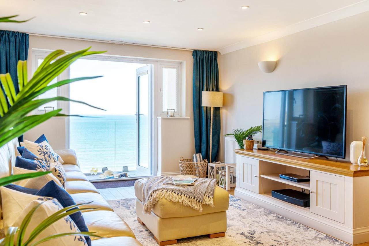Carbis Bay - Luxury 3 Bed Penthouse Apartment With Sea Views Parking Sauna Balcony Exterior foto
